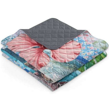 Shineful All Season Quilt 3-Piece Set Turtle Hibicus