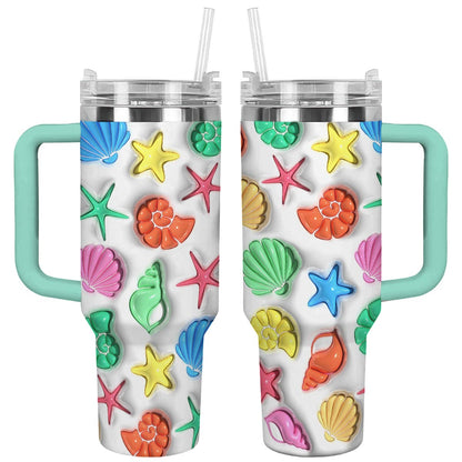 Shineful Glossy Tumbler Seashell Colorful