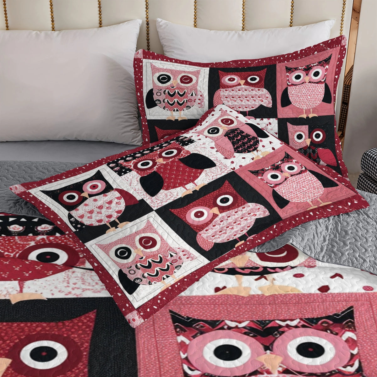 Shineful All Season Quilt 3-Piece Set Cozy Owl