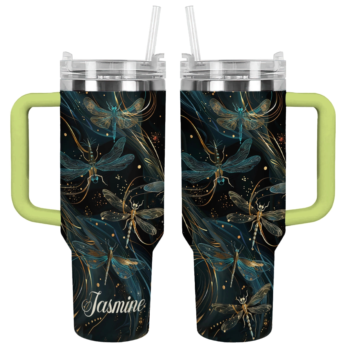 Shiny Tumbler Personalisiert Magische Libelle