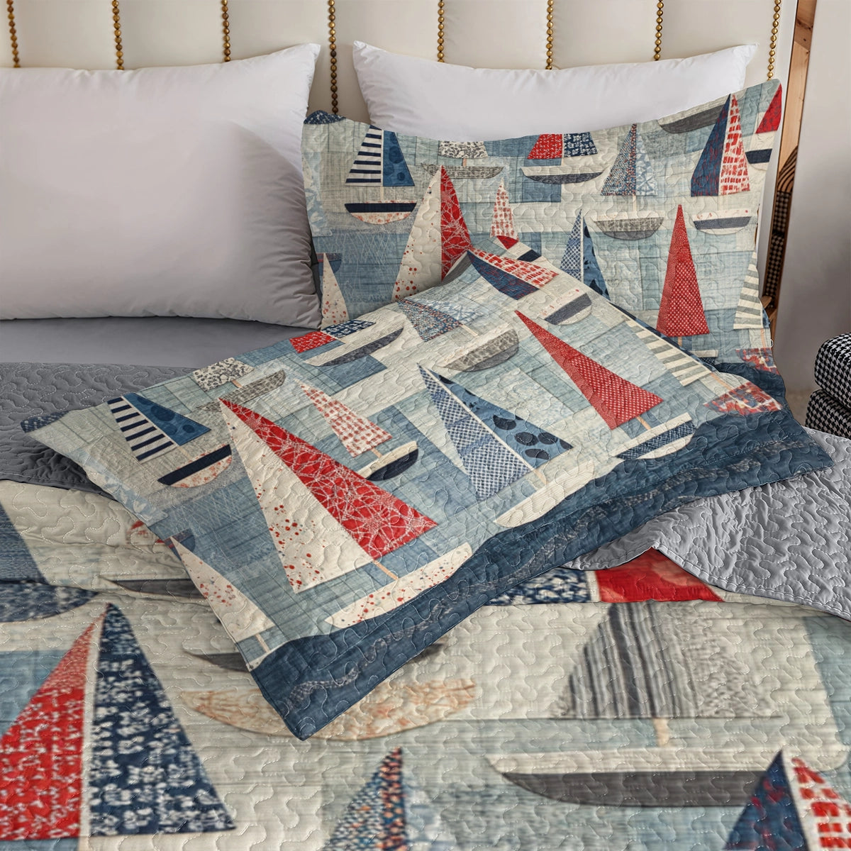 Shineful All Season Quilt 3-teiliges Set Sailing Adventure