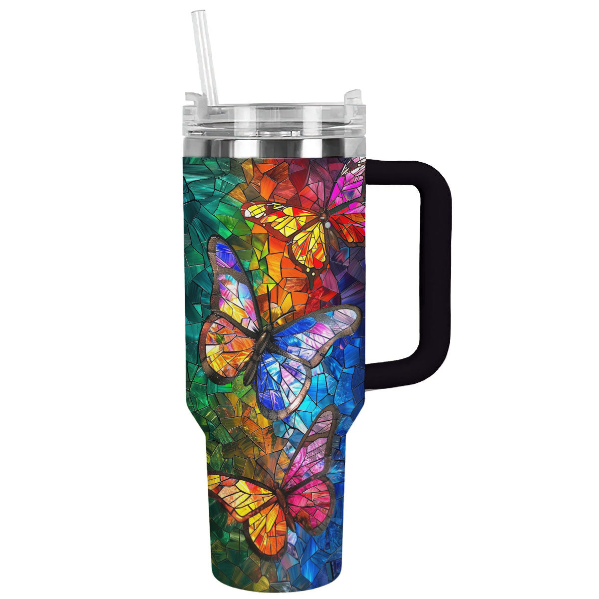 Shineful Tumbler Glass Butterfly