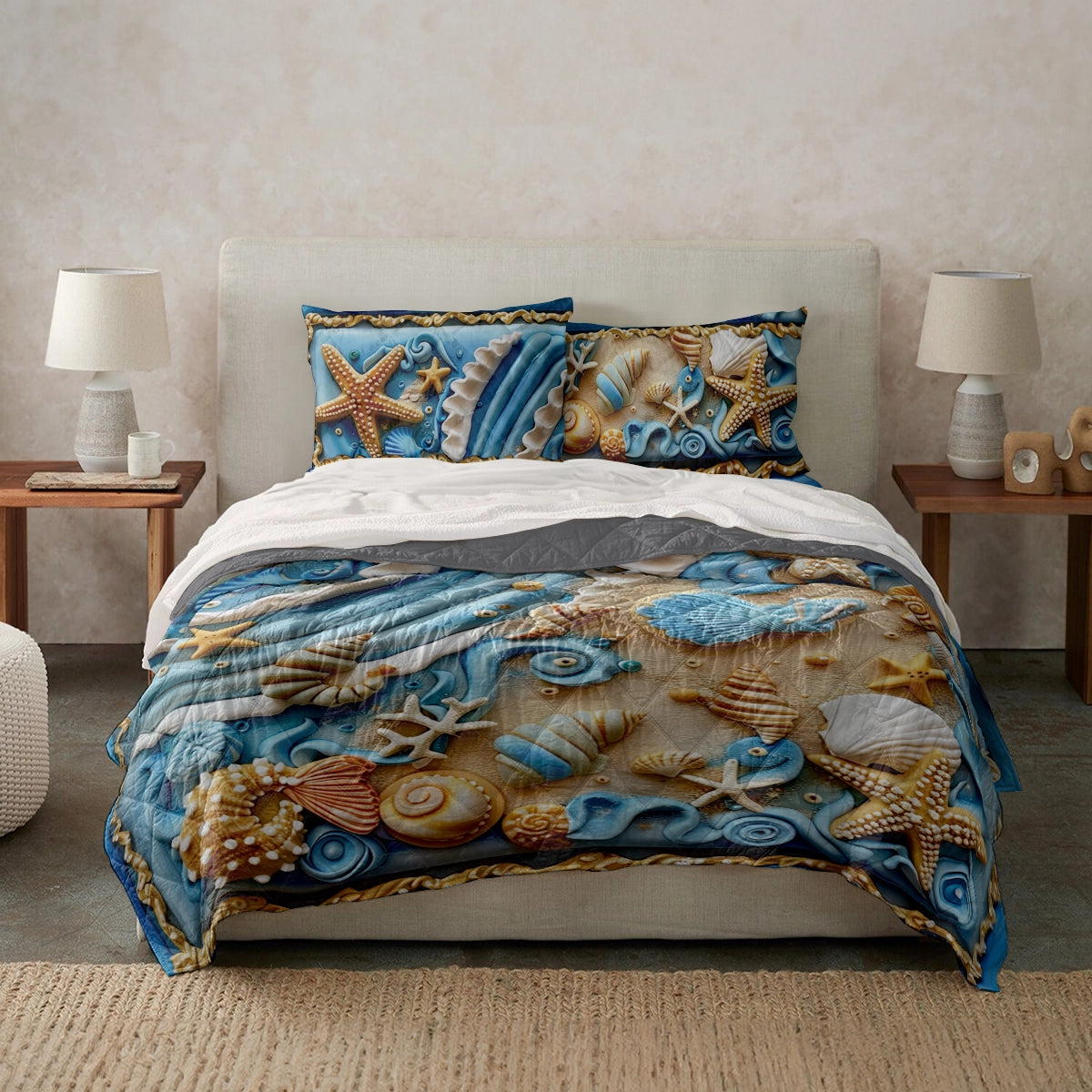 Shineful All Season Quilt 3-Piece Set Seashore Splendor