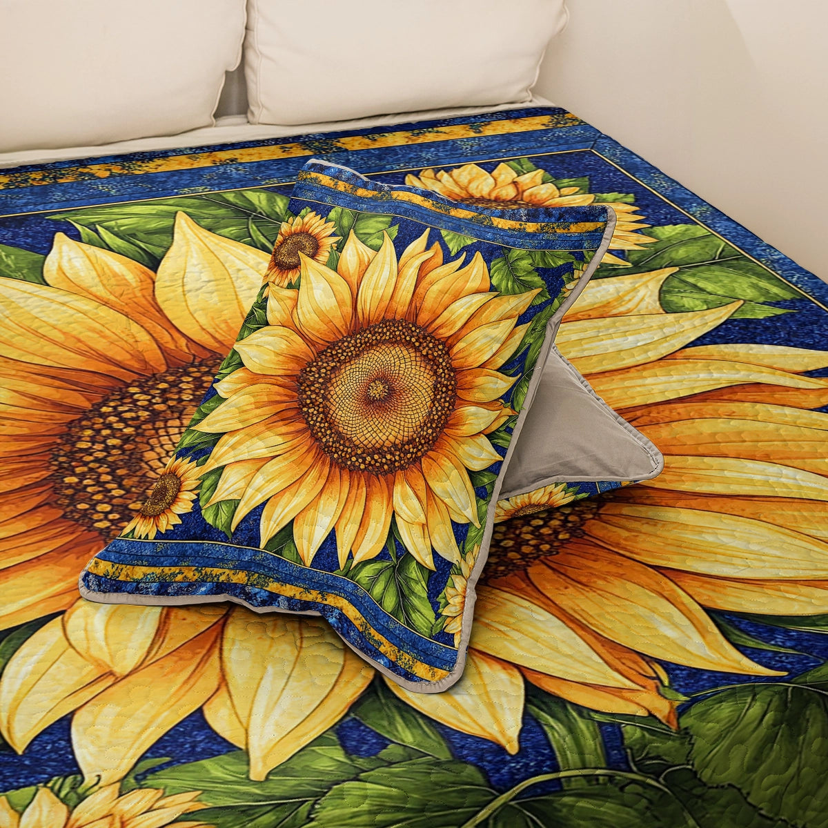 Shineful All Season Quilt 3-teiliges Set - Strahlende Sonnenblume