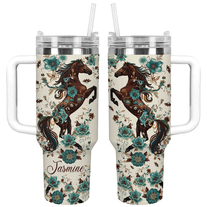 Shineful Tumbler Personalized Horse Equine Elegance