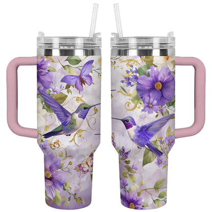 Shineful Tumbler Garden Whispers Hummingbird