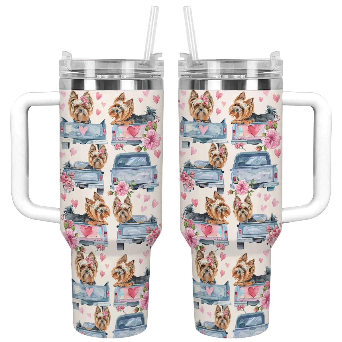 Aventure en camion Yorkie Shineful Tumbler