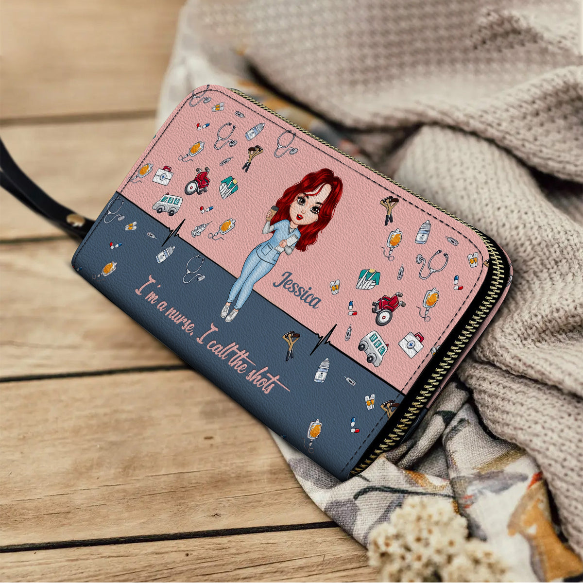 Shineful She Believed She Could So She Did - Personalized Wallet