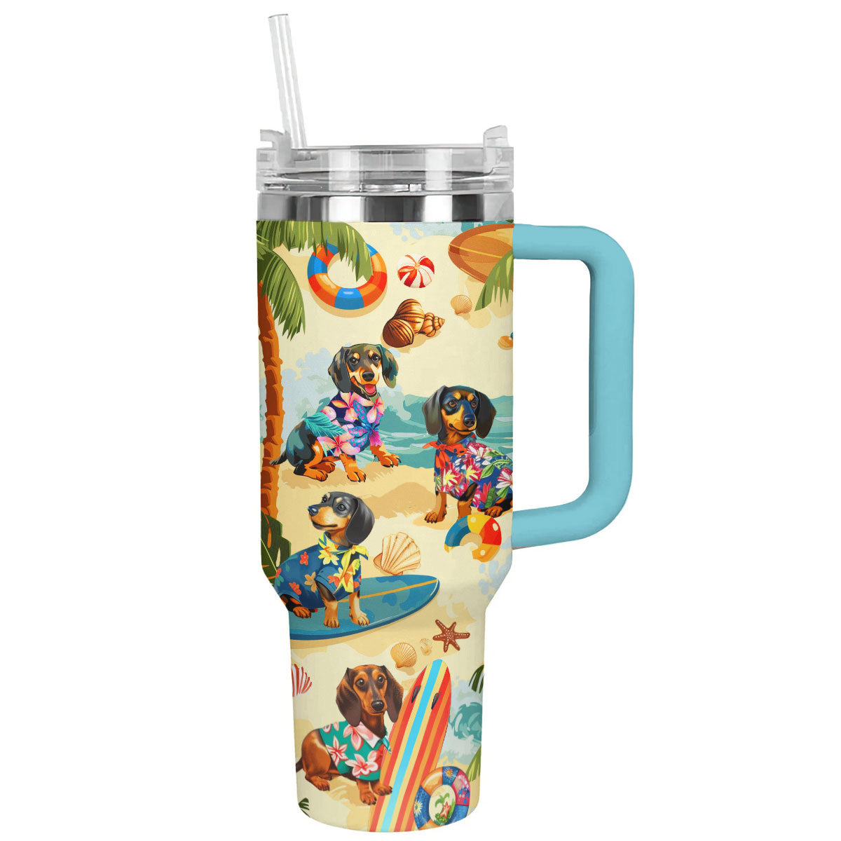 Shineful Tumbler Beachy Dachshund