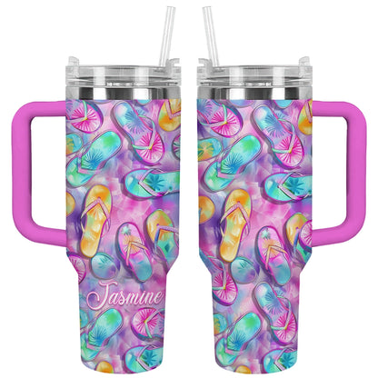 Shineful Tumbler Personalized Flipflop Fantasy