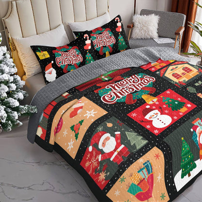 Shineful All Season Quilt 3-Piece Set Christmas Cheer