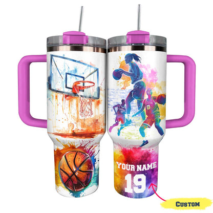 Shiny Tumbler Basketball Personalisiert