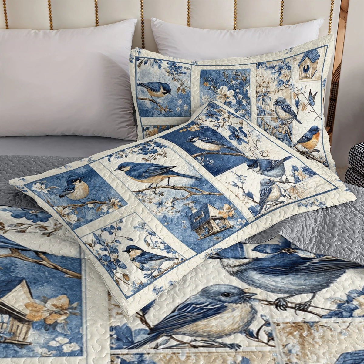 Shineful All Season Quilt 3-Piece Set Bluebird Haven