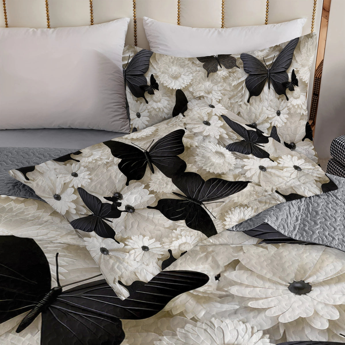 Shineful All Season Quilt 3-teiliges Set Butterfly Elegance