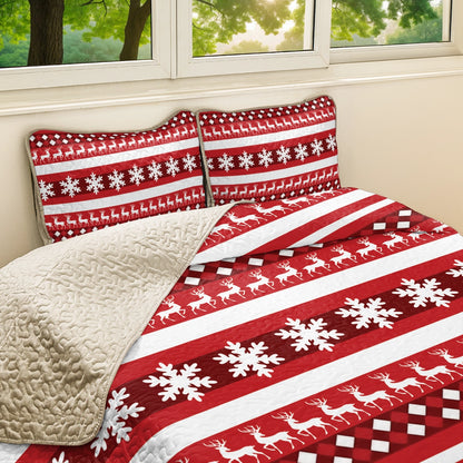 Shineful All Season Quilt 3-Piece Set - Christmas Cozy