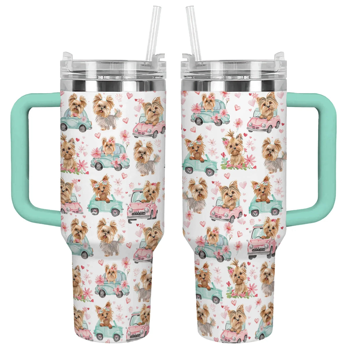 Shineful Tumbler Yorkie Love Ride