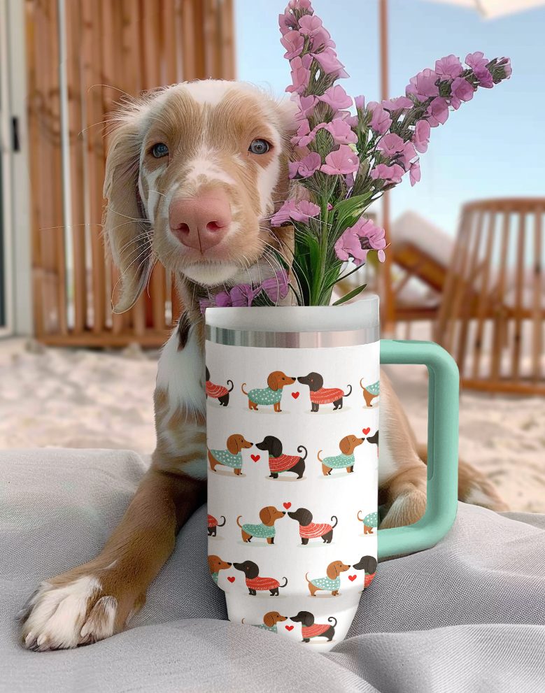 Shineful Tumbler Cute Dachshund Sweetheart