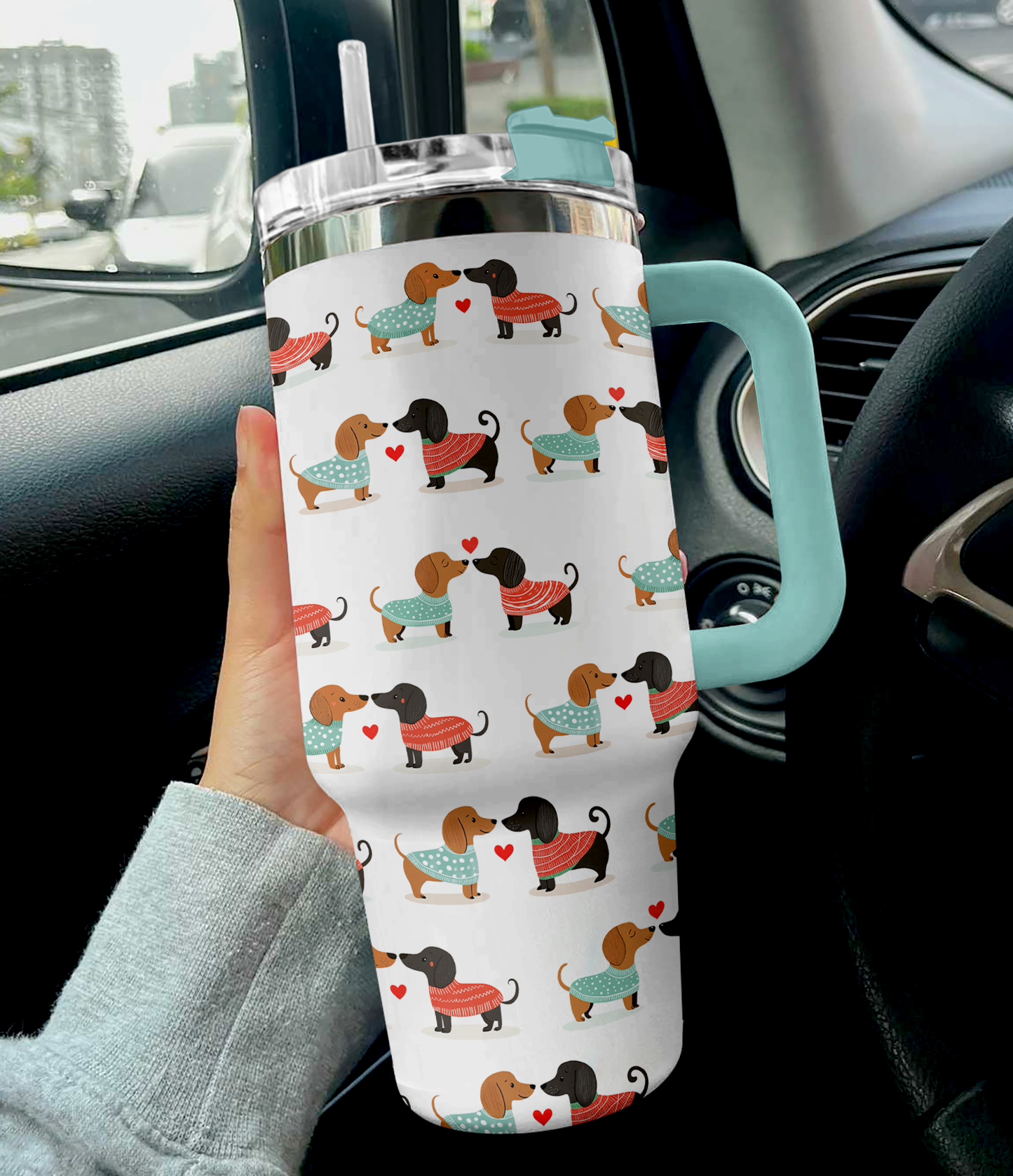 Shineful Tumbler Cute Dachshund Sweetheart