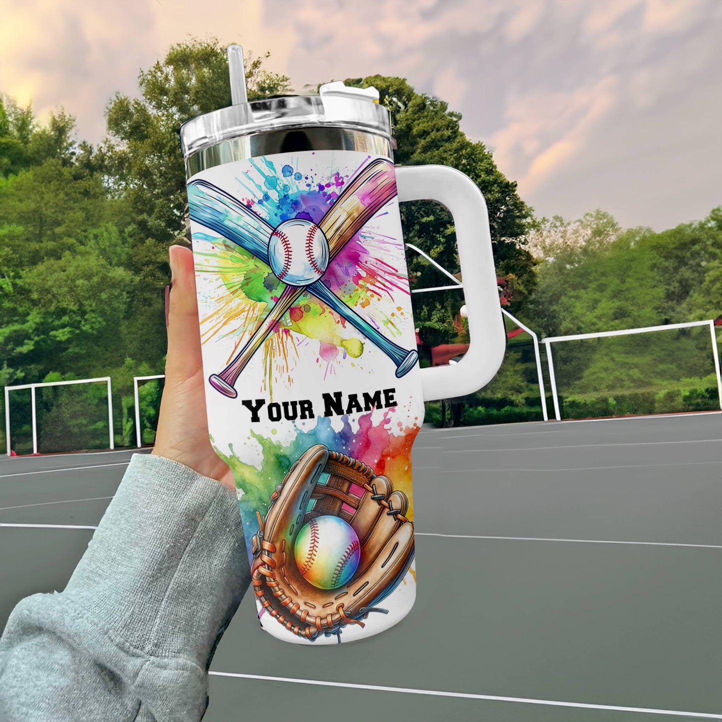 Shineful Tumbler Personalized Baseball