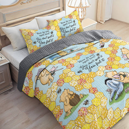 Shineful All Season Quilt 3-Piece Set Pooh The Love 2