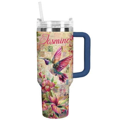 Shineful Tumbler Personalized Hummingbird Bliss