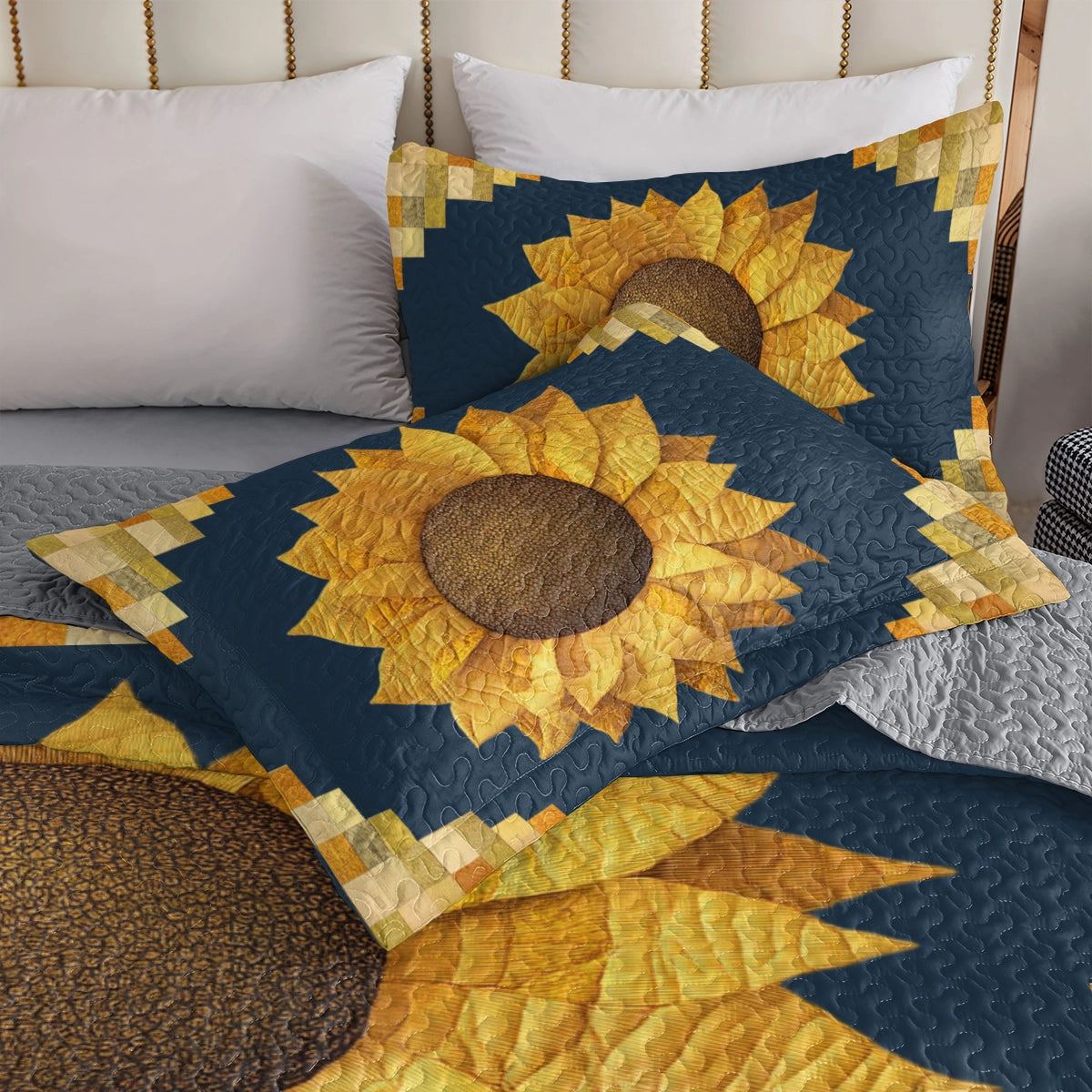 Shineful All Season Quilt 3-Piece Set Sunflower Dreams