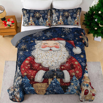 Shineful All Season Quilt 3-Piece Set Santa Dreams