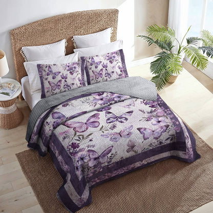 Shineful All Season Quilt 3-Piece Set Butterfly Heaven