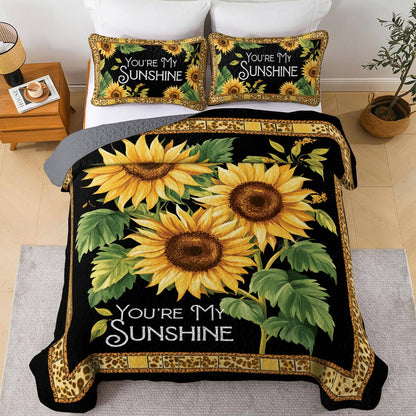 Shineful All Season Quilt 3-Piece Set Sunny Blossom