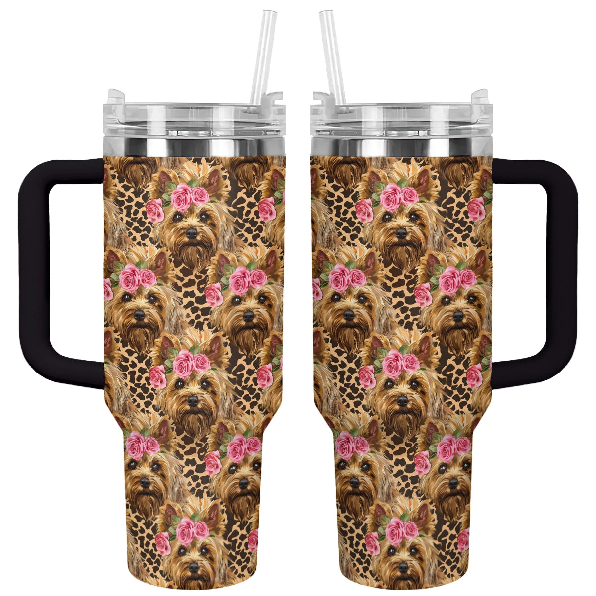 Shineful Tumbler Yorkie Rose Charming