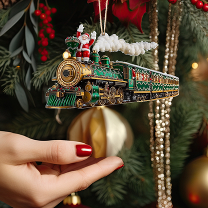 Shineful 2D Acrylic Ornament - Santa's Merry Train Adventure