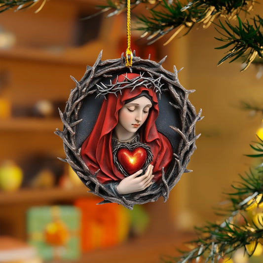 Shineful Acrylic Ornament Sacred Heart of Mary