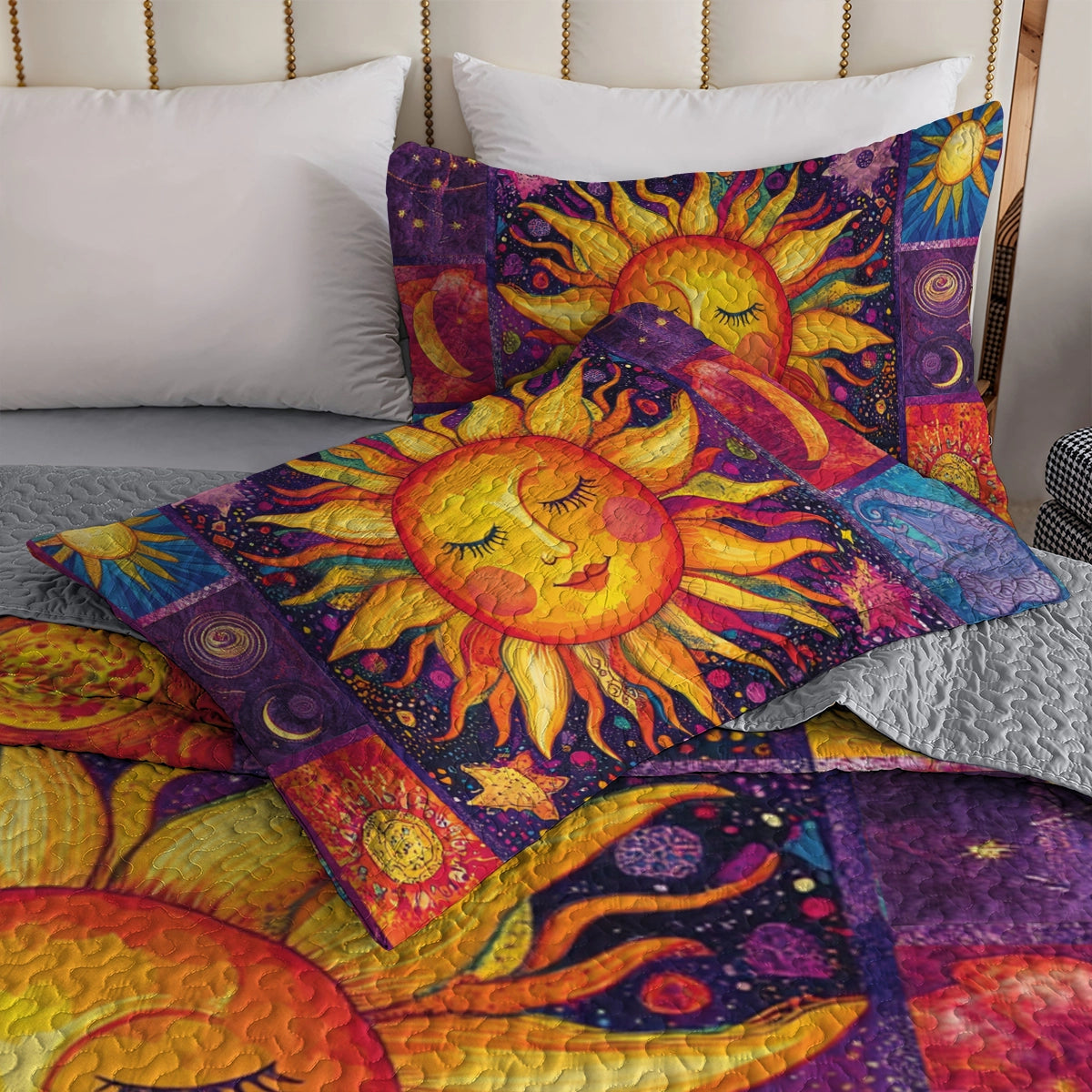 Shineful All Season Quilt 3-Piece Set Hippie Sunbeam Dreams