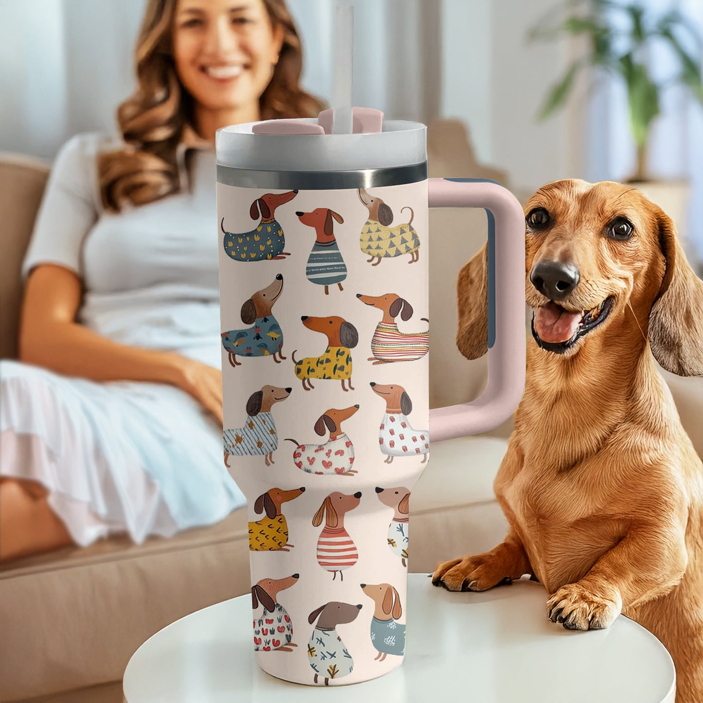 Shineful Tumbler Sweater Dachshund