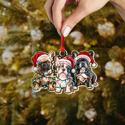 Shineful Acrylic Ornament Frenchie Festive Fun