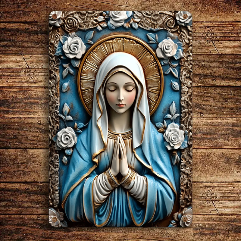 Shineful 2D Metal Sign Graceful Virgin Mary