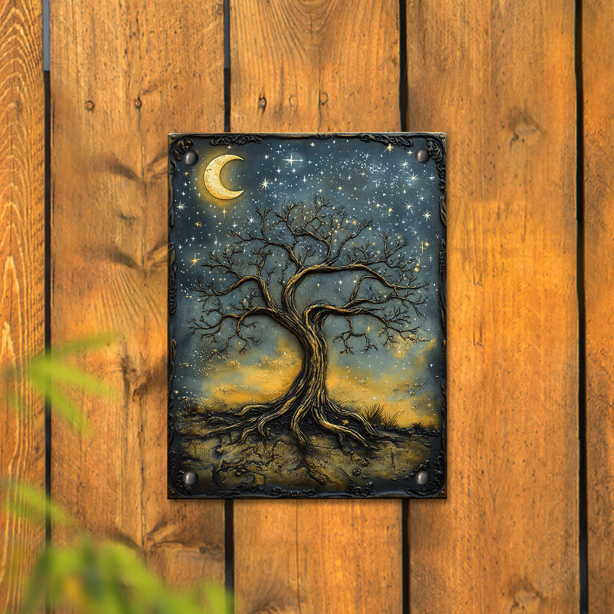 Shineful 2D Metal Sign Celestial Tree of Life