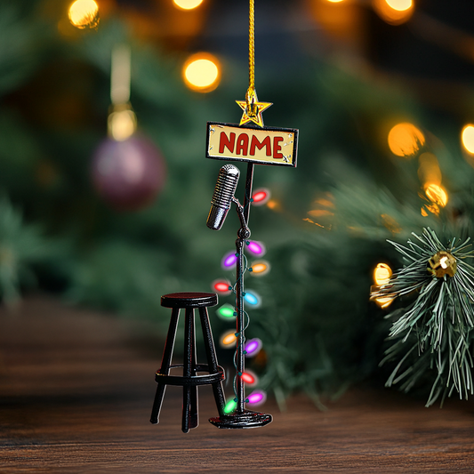 Shineful Personalized 2D Acrylic Ornament Star Stand-up Comedian