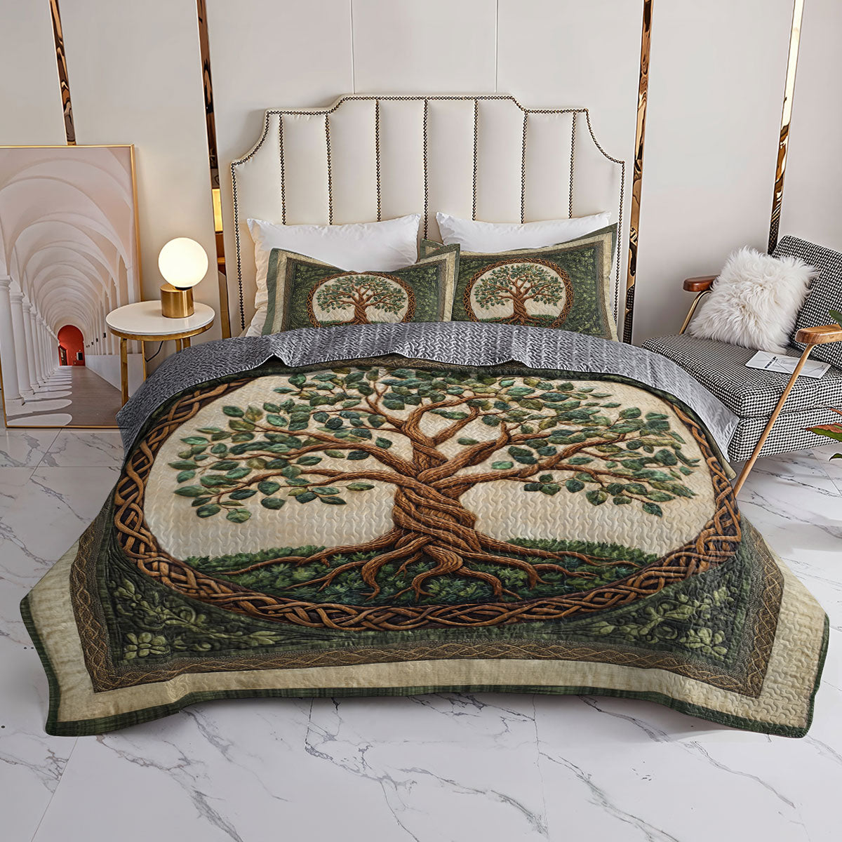 Shineful All Season Quilt 3-Piece Set Eternal Embrace