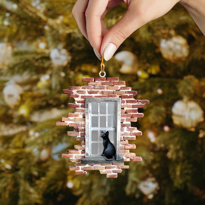 Shineful 2D Acrylic Ornament - Feline In The Window