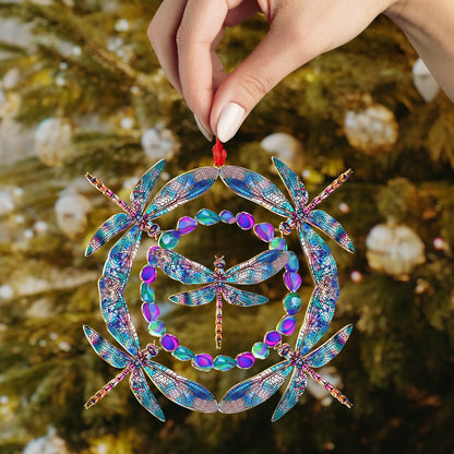 Shineful 2D Acrylic Ornament Enchanted Dragonfly Dreamcatcher