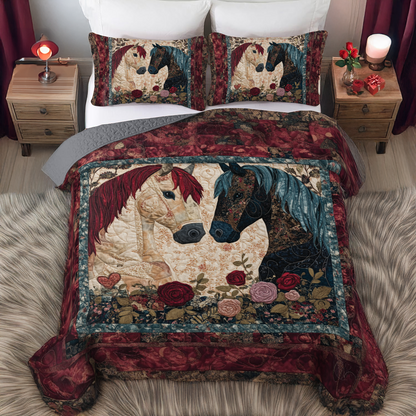 Shineful All Season Quilt 3-Piece Set - Timeless Romance Harmony