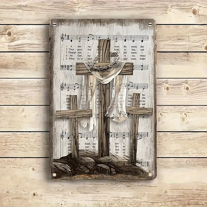 Shineful 2D Metal Sign Hymn of Grace and Redemption