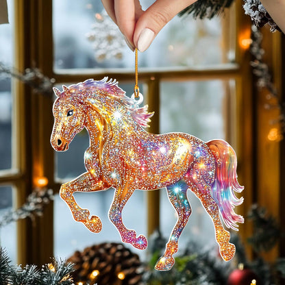 Shineful 2D Acrylic Ornament  Illuminated Unicorn