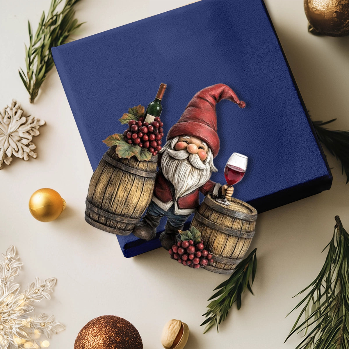 Shineful Acrylic Ornament Barrel Bliss Gnome