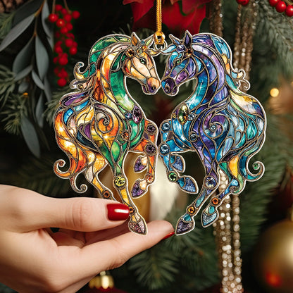 Shineful 2D Acrylic Ornament - Enchanted Horse Duo