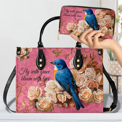 Shineful Leather Bag Bluebird Elegance