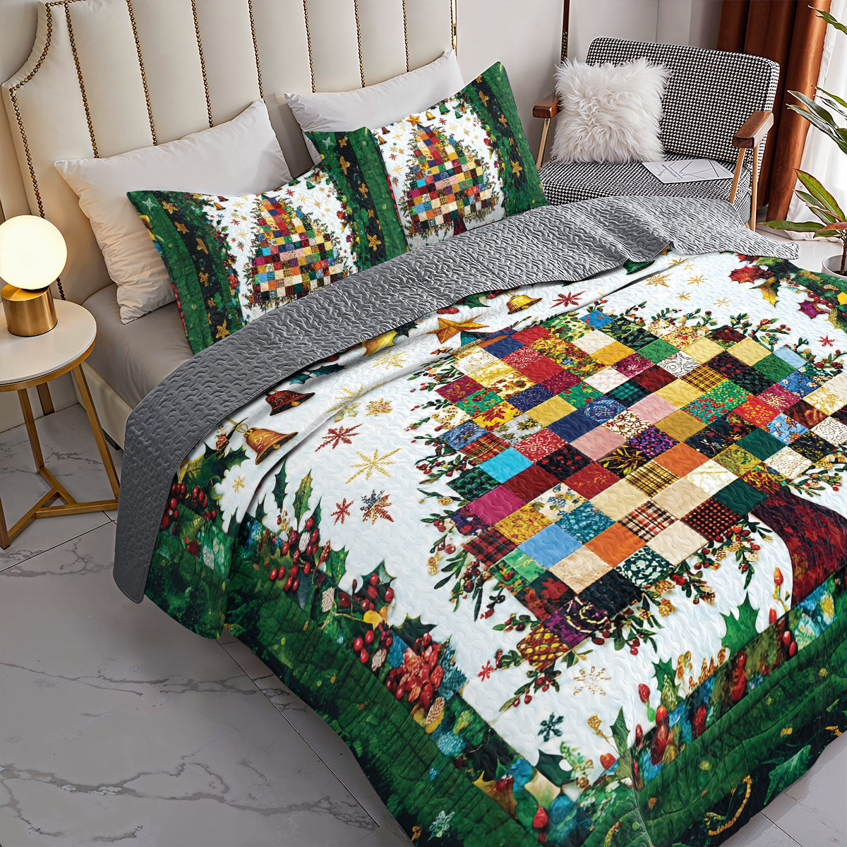 Shineful All Season Quilt 3-Piece Set - Merry Quiltmas Tree