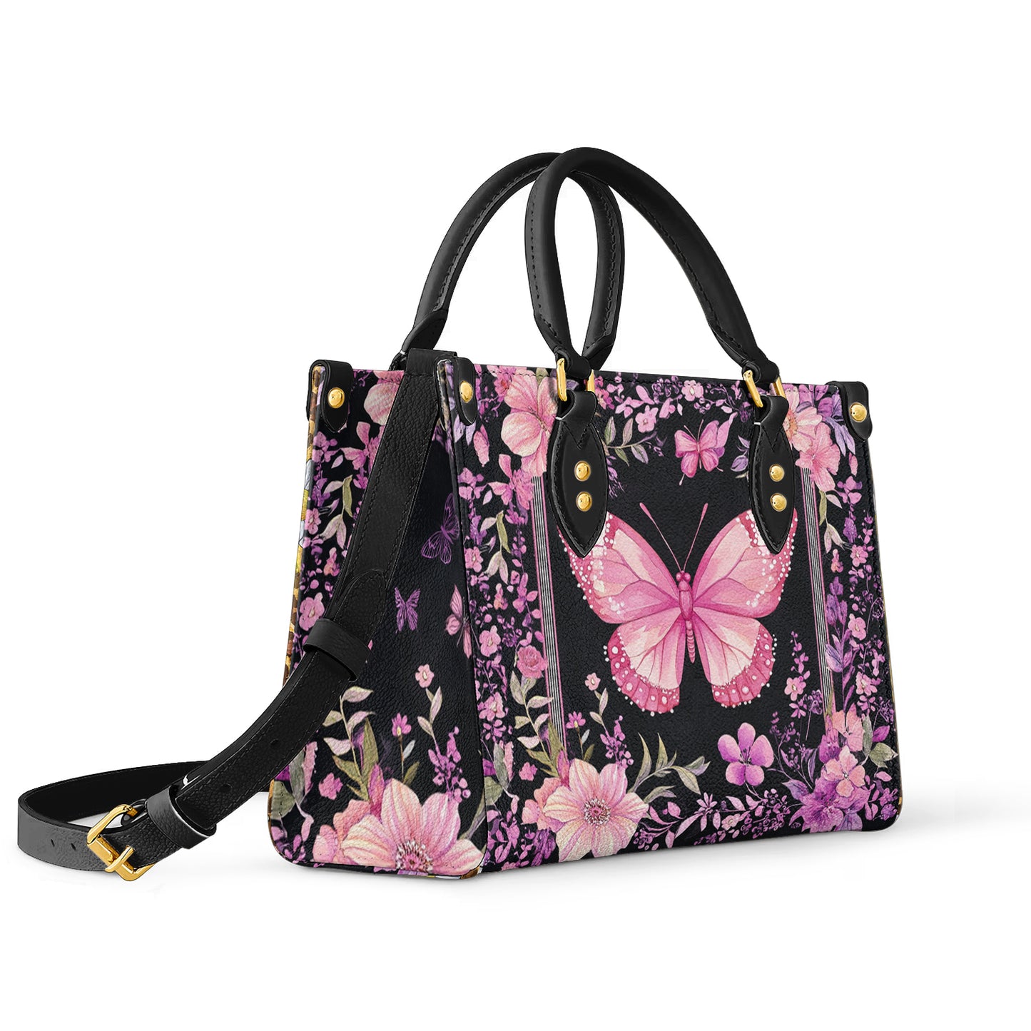 Shineful Leather Bag Charming Butterfly Bloom