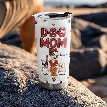 Shineful Lovely Dog Mom - Personalized 20oz Tumbler